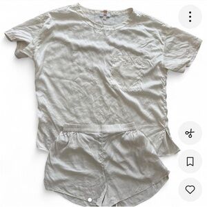 Lunya washable silk pajama set (size XS)